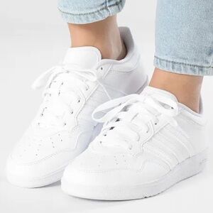 NWT! ADIDAS Classic HOOPS 4.0 White Leather Shoe/Sneaker Size W 8.5/M 7.5